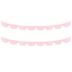 Fransad Pappersgirlang Rosa