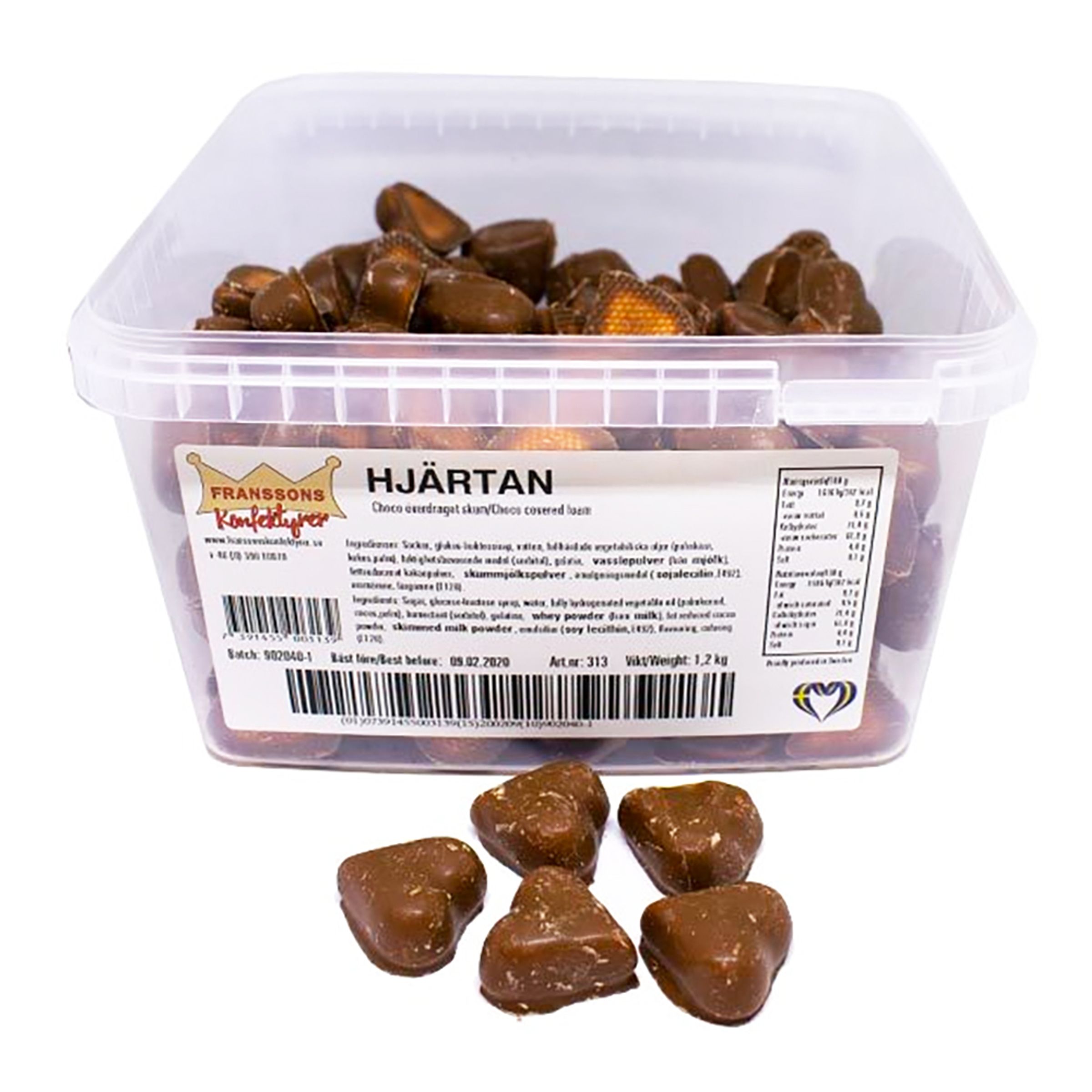 Franssons Chokladhjärtan med Skum Storpack - 1