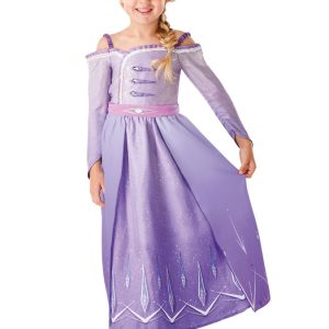 Frozen 2 Lila Elsa Klänning Barn