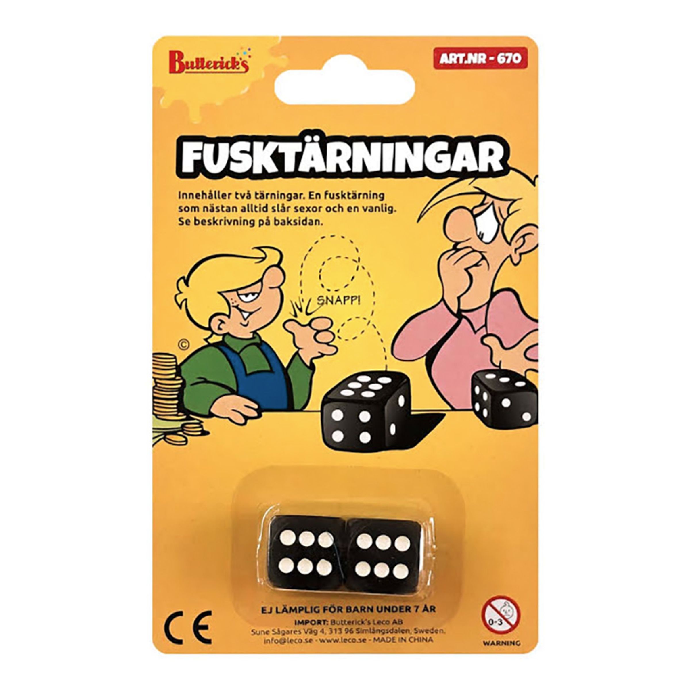 Fusktärningar Skämtartikel