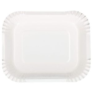 Fyrkantiga Djupa Papperstallrikar 125-pack