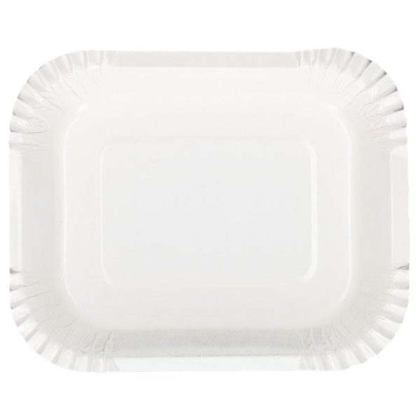 Fyrkantiga Djupa Papperstallrikar 125-pack