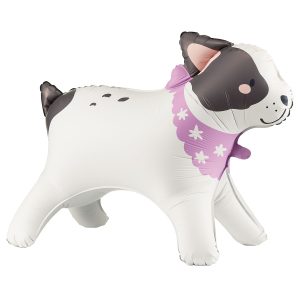 Gående Bulldog Folieballong & Hundkort