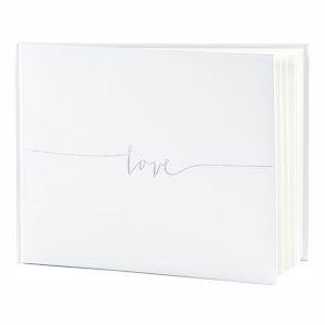 Gästbok Love Silver
