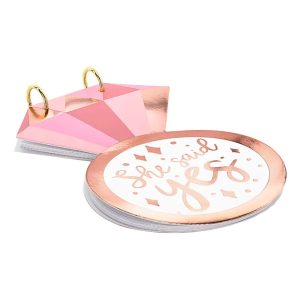 Gästbok She Said Yes Diamantring