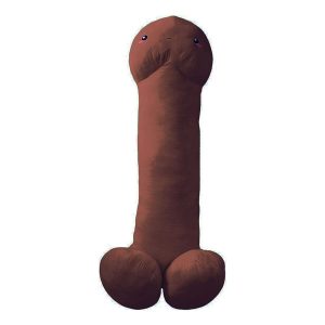 Gigantisk Peniskudde - Mörkbrun
