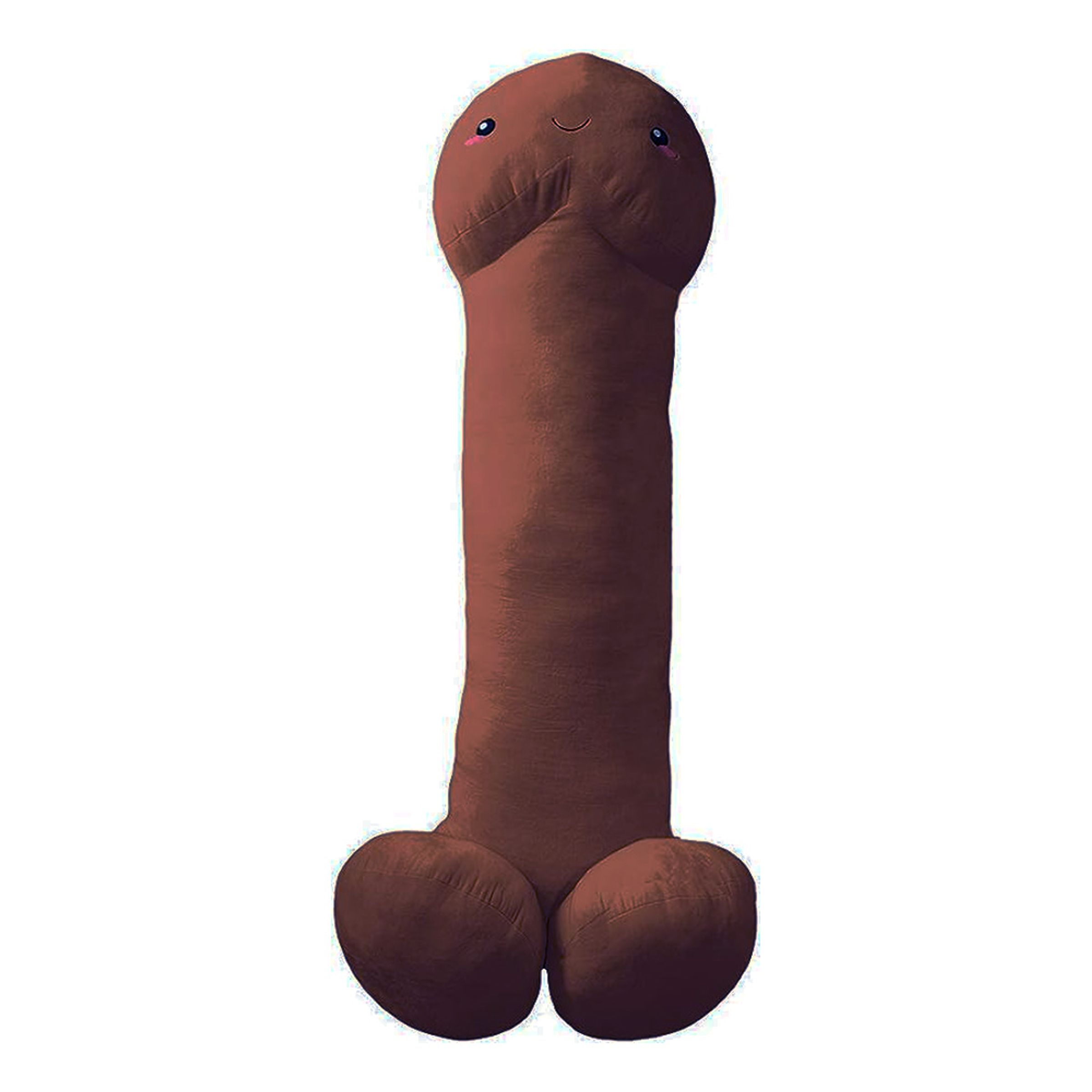 Gigantisk Peniskudde - Mörkbrun