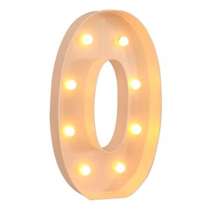 Gigantiska Bokstäver med LED-Lampor - Bokstav O