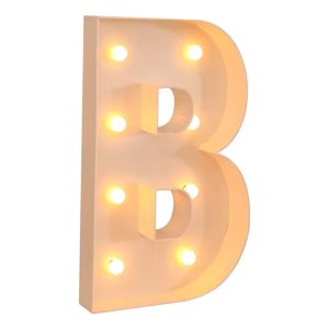 Gigantiska Bokstäver med LED-Lampor - Bokstav B