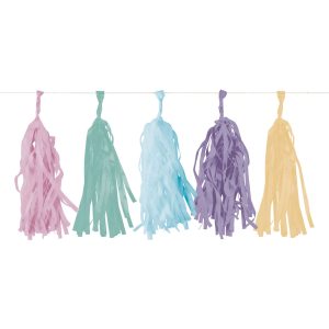 Girlang Tofsar Happy Birthday Pastell