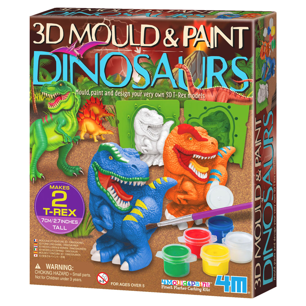 Gjuta och Måla Dinosaurie Pyssel Set