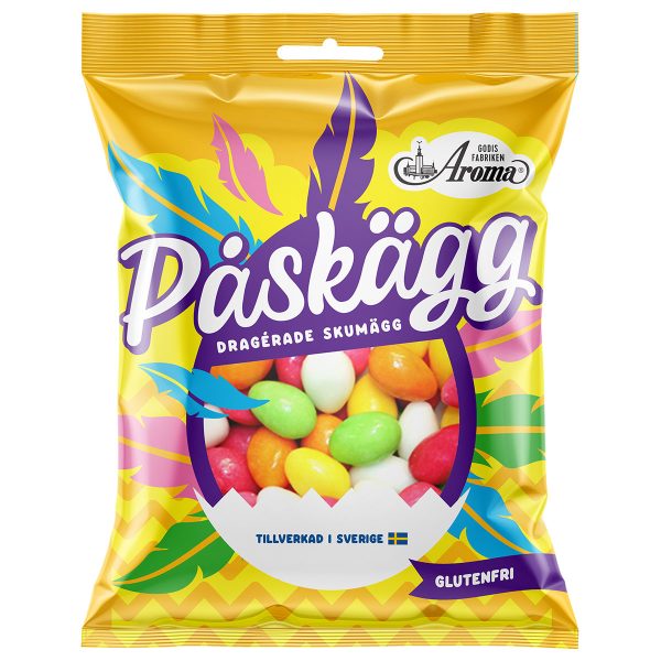 Gladfärgade Skumägg 130g