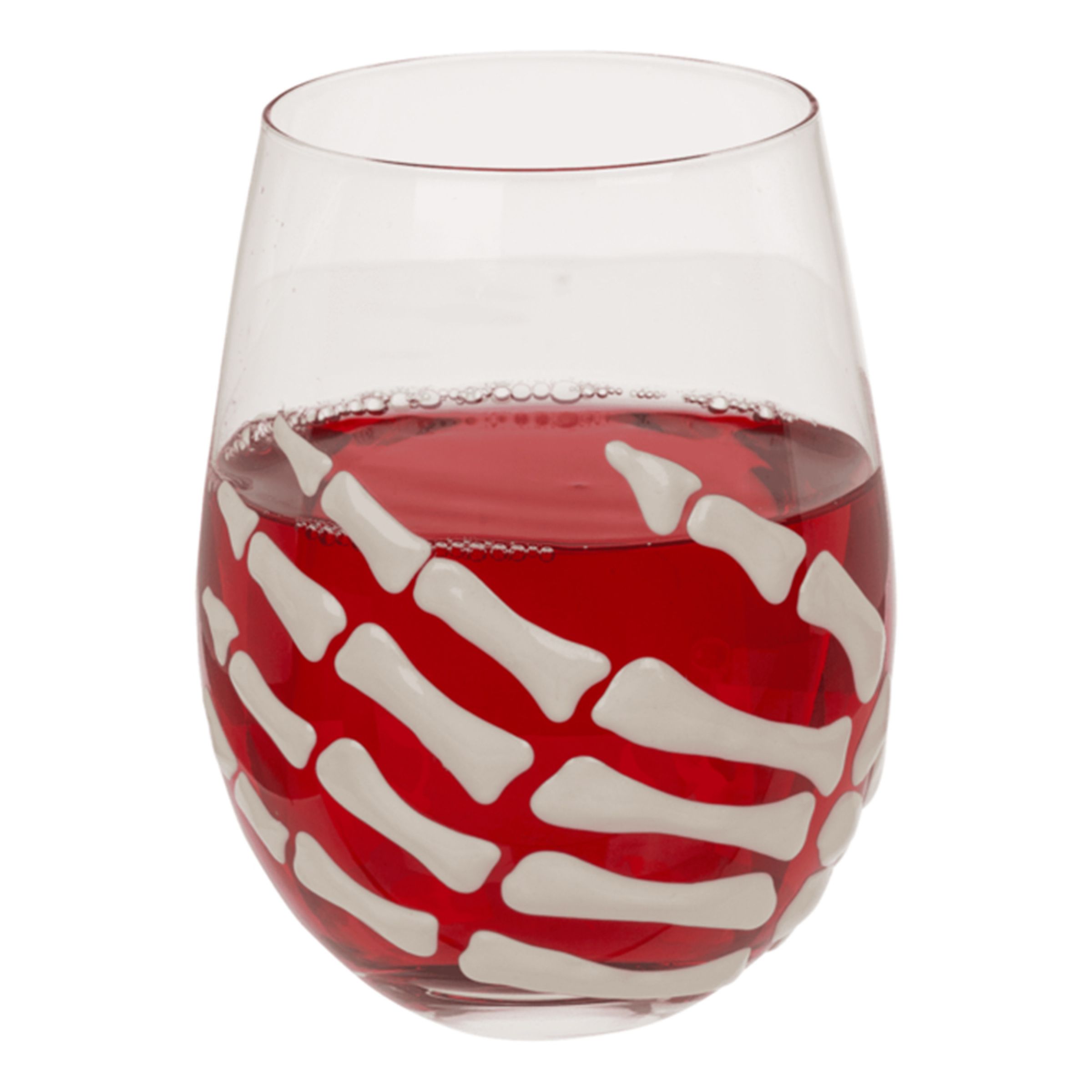 Glas med Skeletthand - 2-pack
