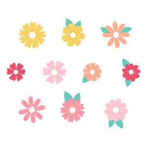 Glasmarkörer Blommor