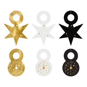 Glasmarkörer Happy New Year - 6-pack