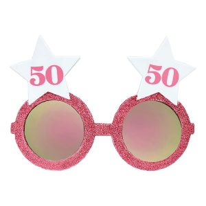 Glasögon Rosa med Stjärnor 50