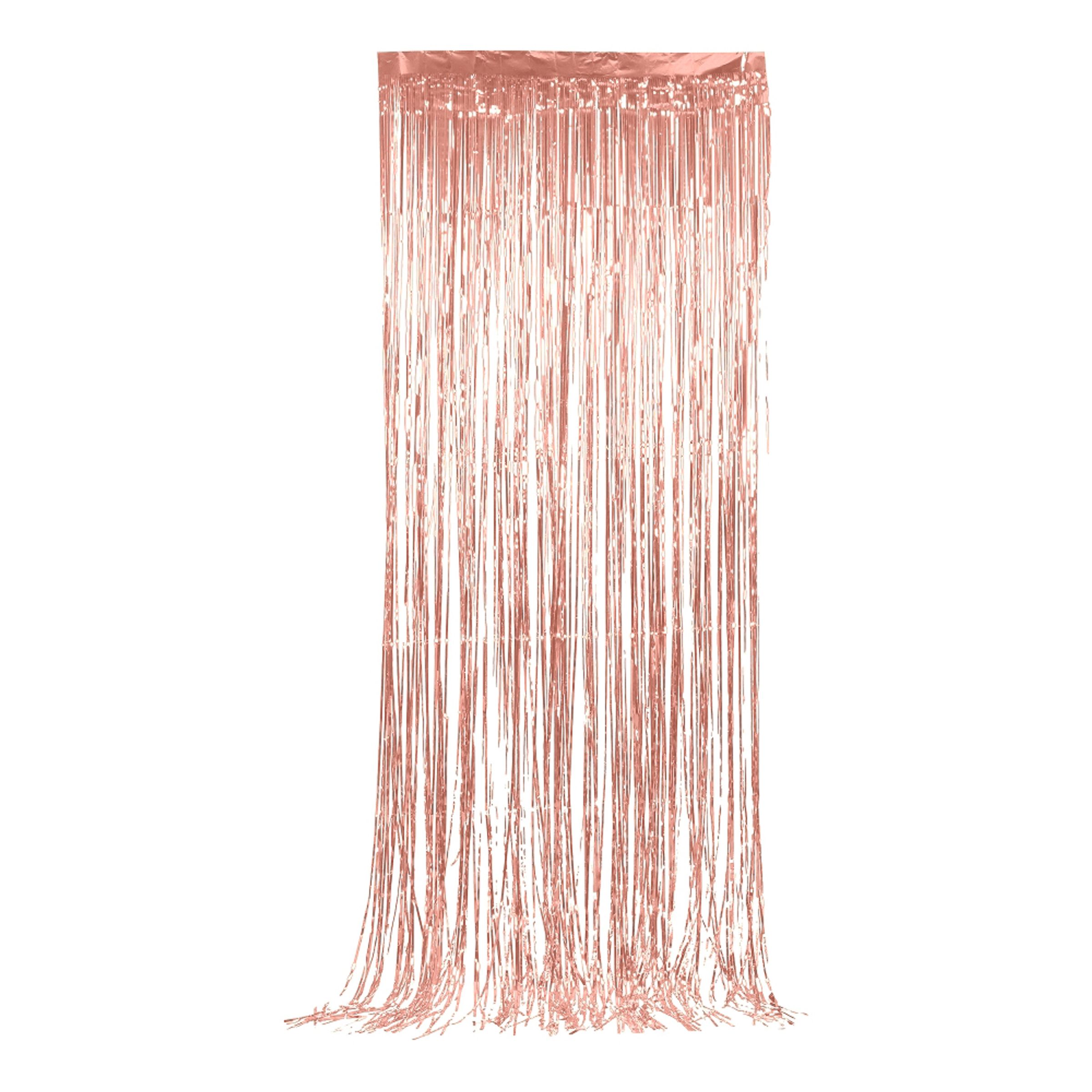 Glitterdraperi - Roséguld