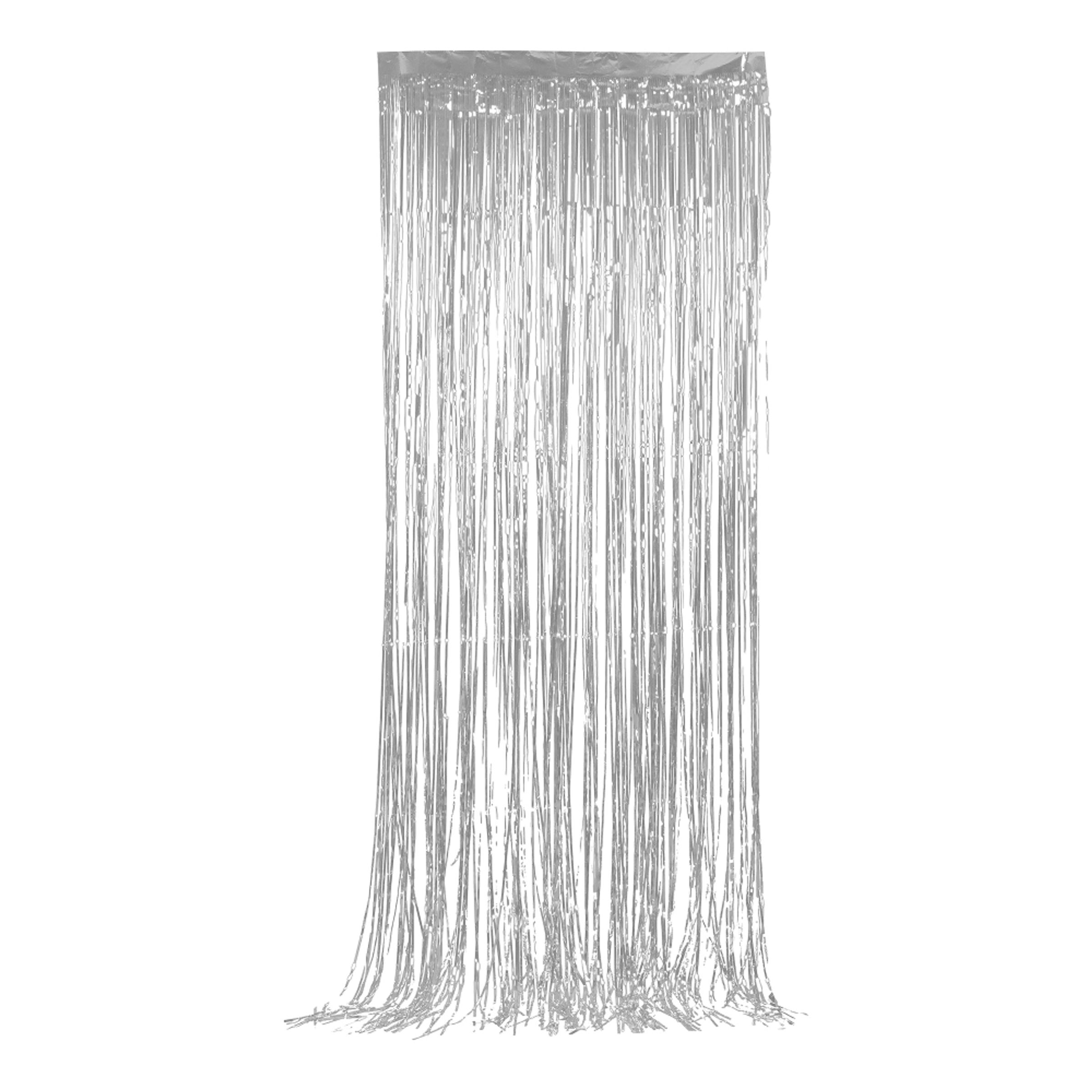 Glitterdraperi - Silver