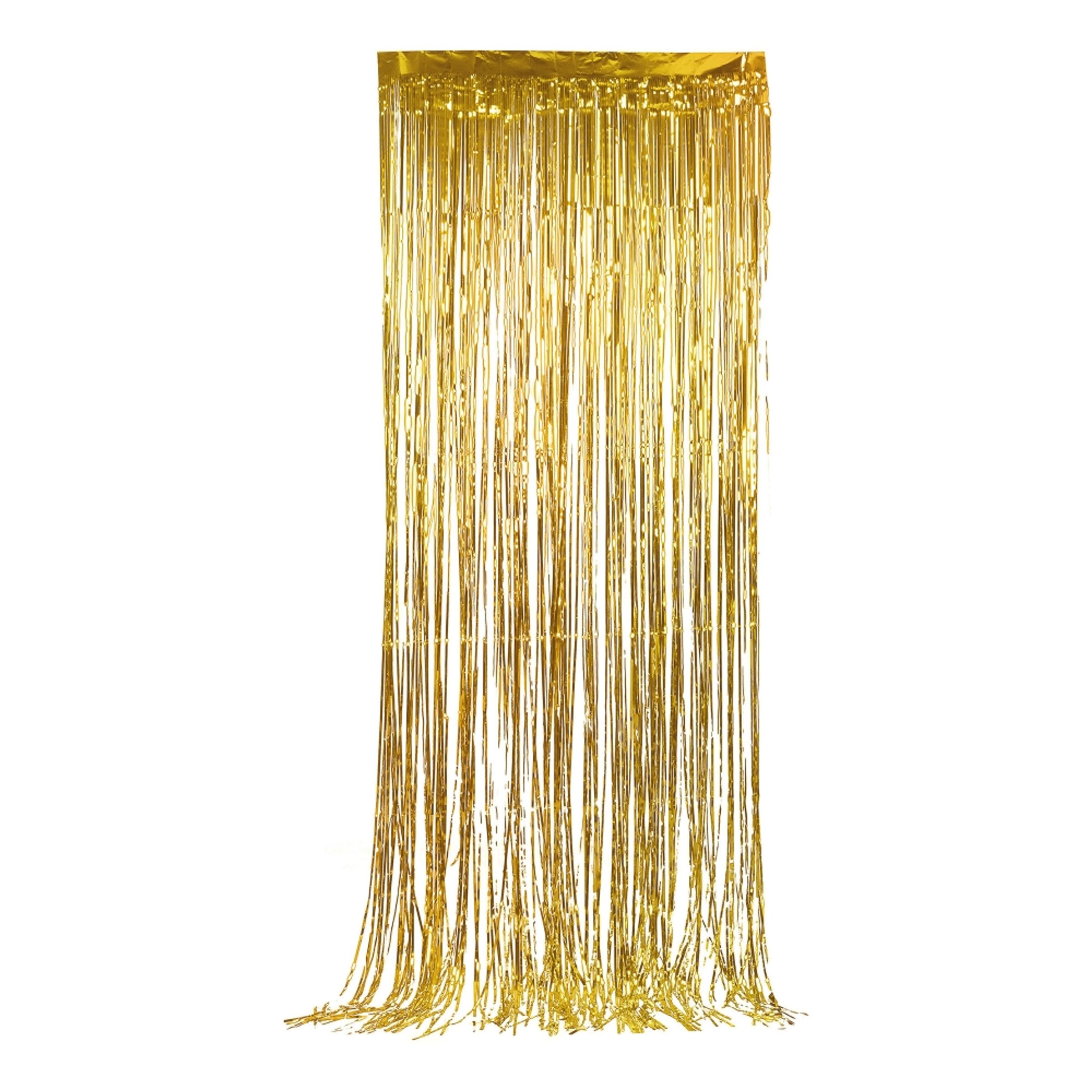 Glitterdraperi - Guld