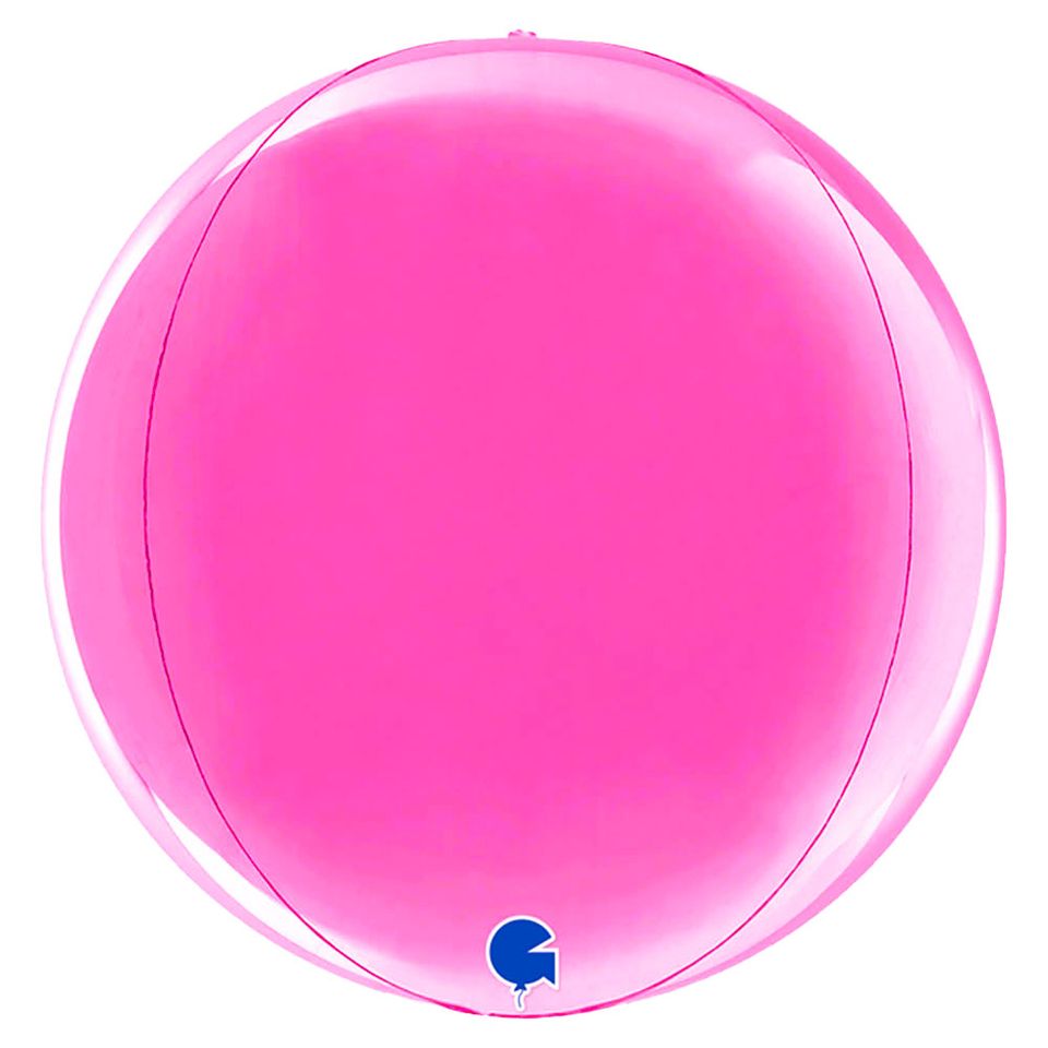 Globe Folieballong Fuchsia
