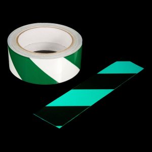 Självlysande Varningstejp - 4 cm x 10 m