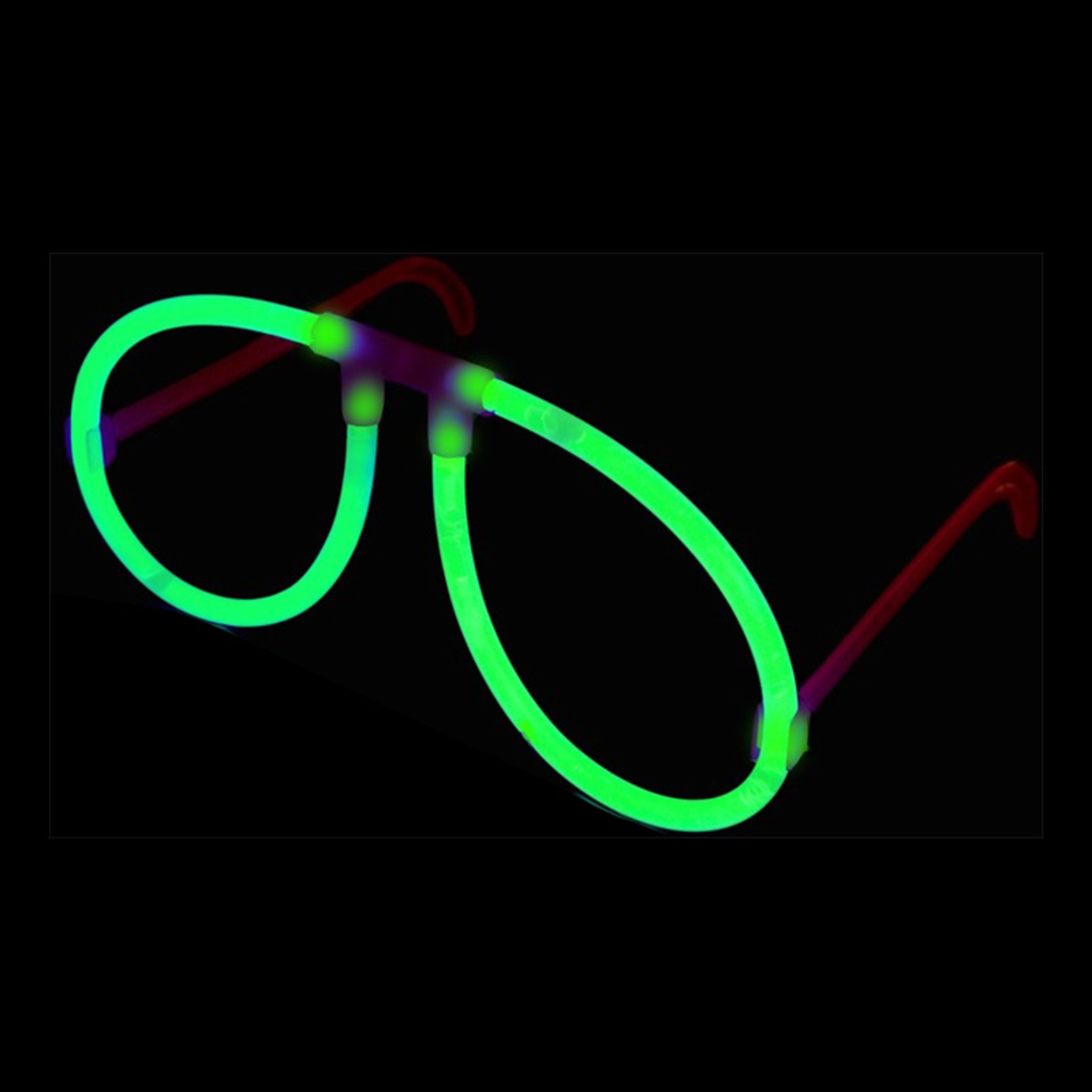 Självlysande Glasögon - Grön
