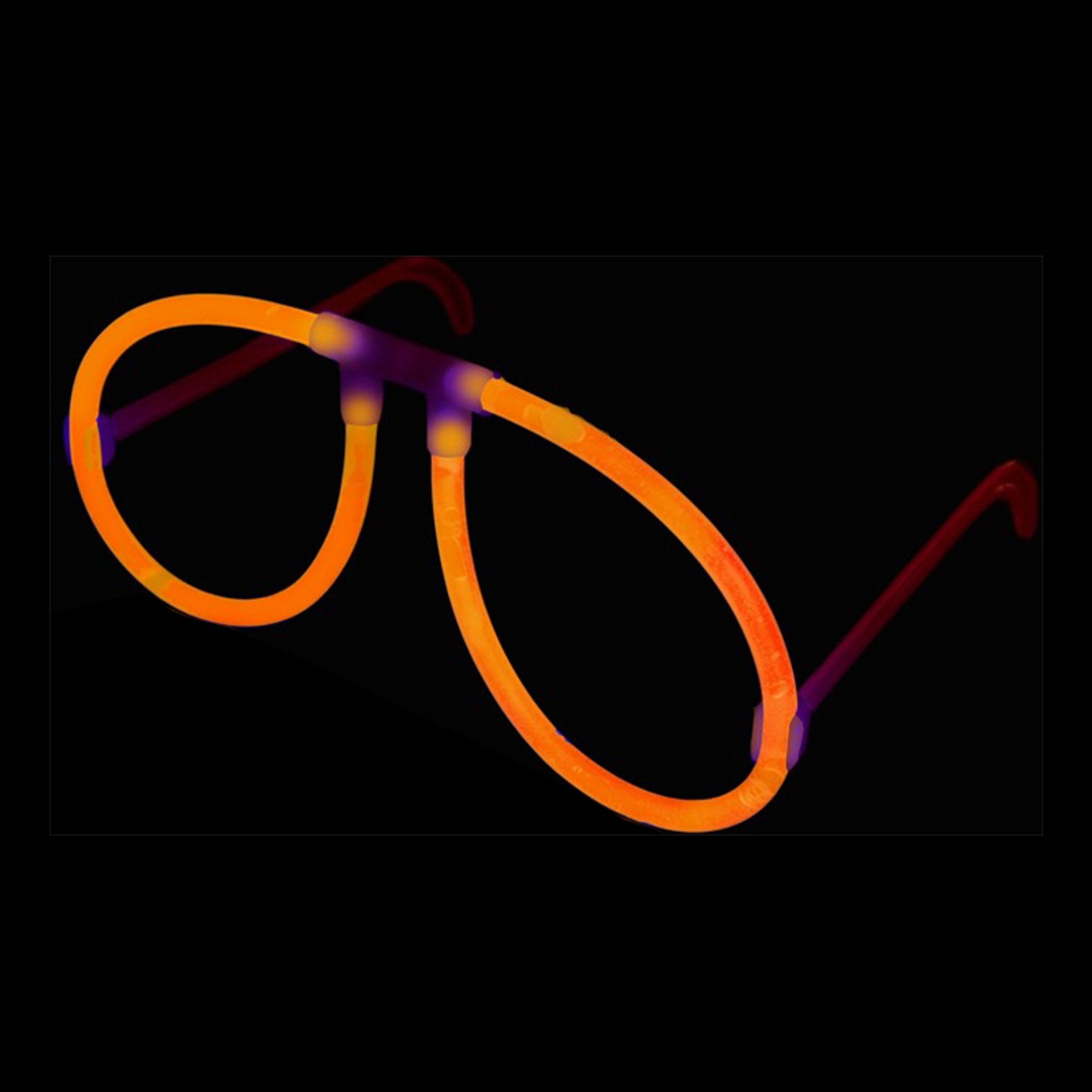 Självlysande Glasögon - Orange