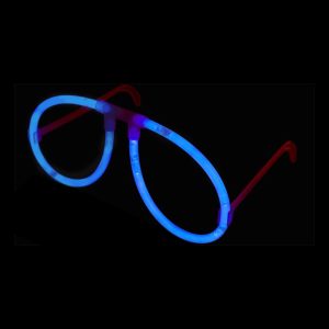 Självlysande Glasögon - Blå