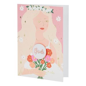 Gratulationskort med Pin Bride