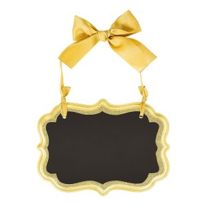 Griffeltavla Skylt Guld