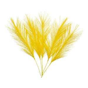 Gula Syntetiska Påskfjädrar - 5-pack