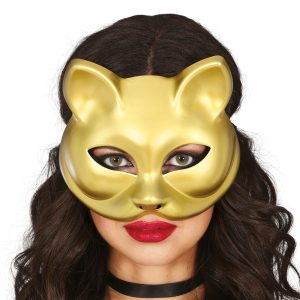 Guldfärgad Kattmask - One size