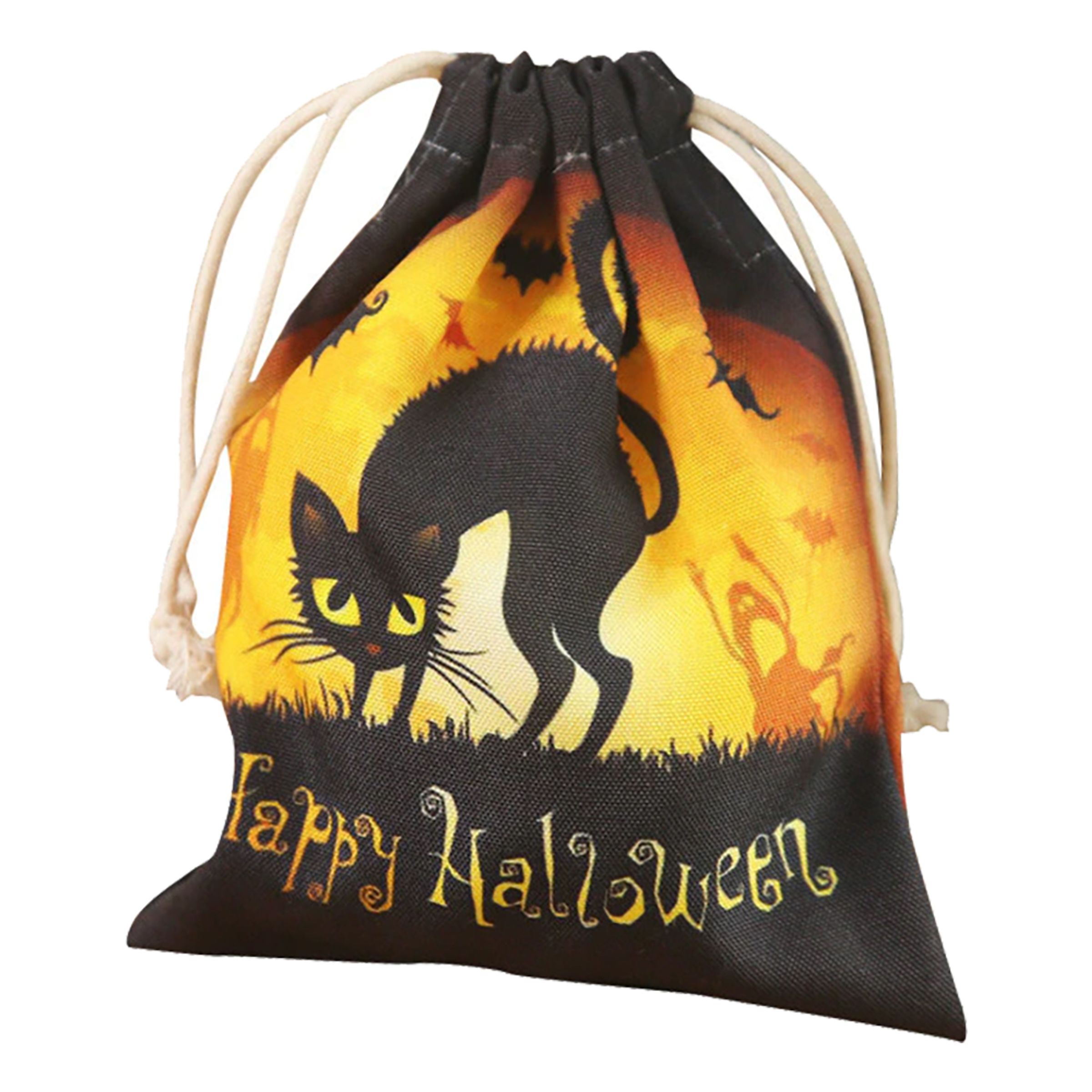 Halloween Godispåse i Tyg - Katt