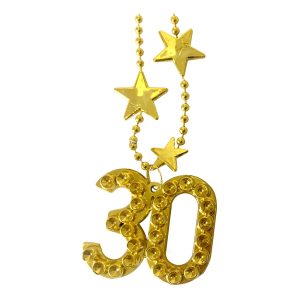 Halsband Guld Siffra 30