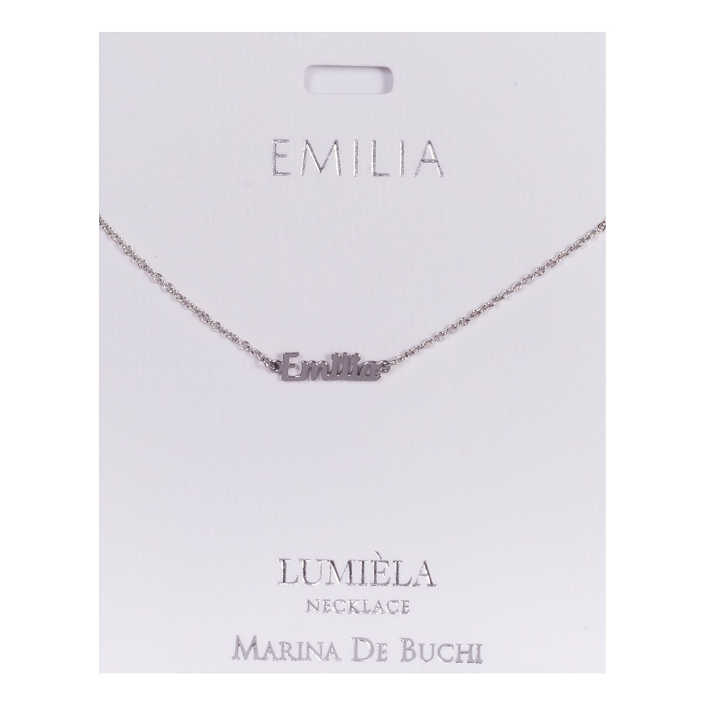 Namnhalsband Silver - Emilia