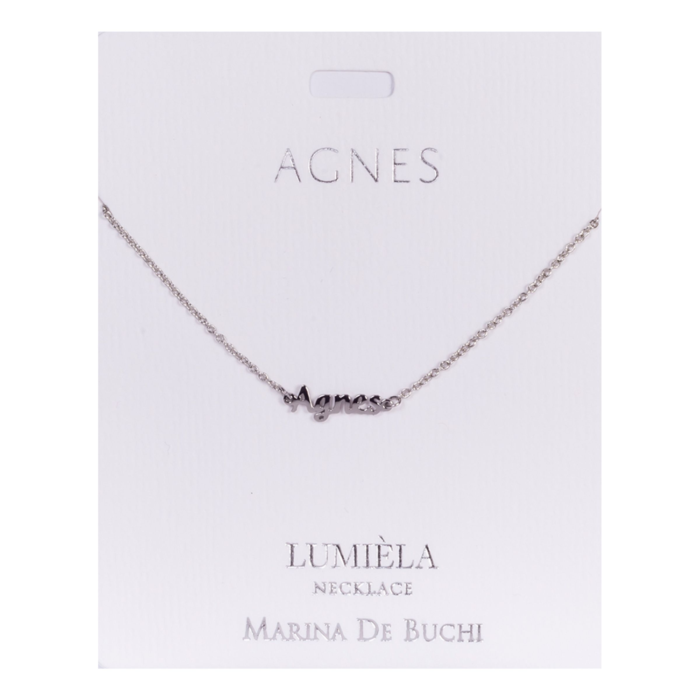 Namnhalsband Silver - Agnes