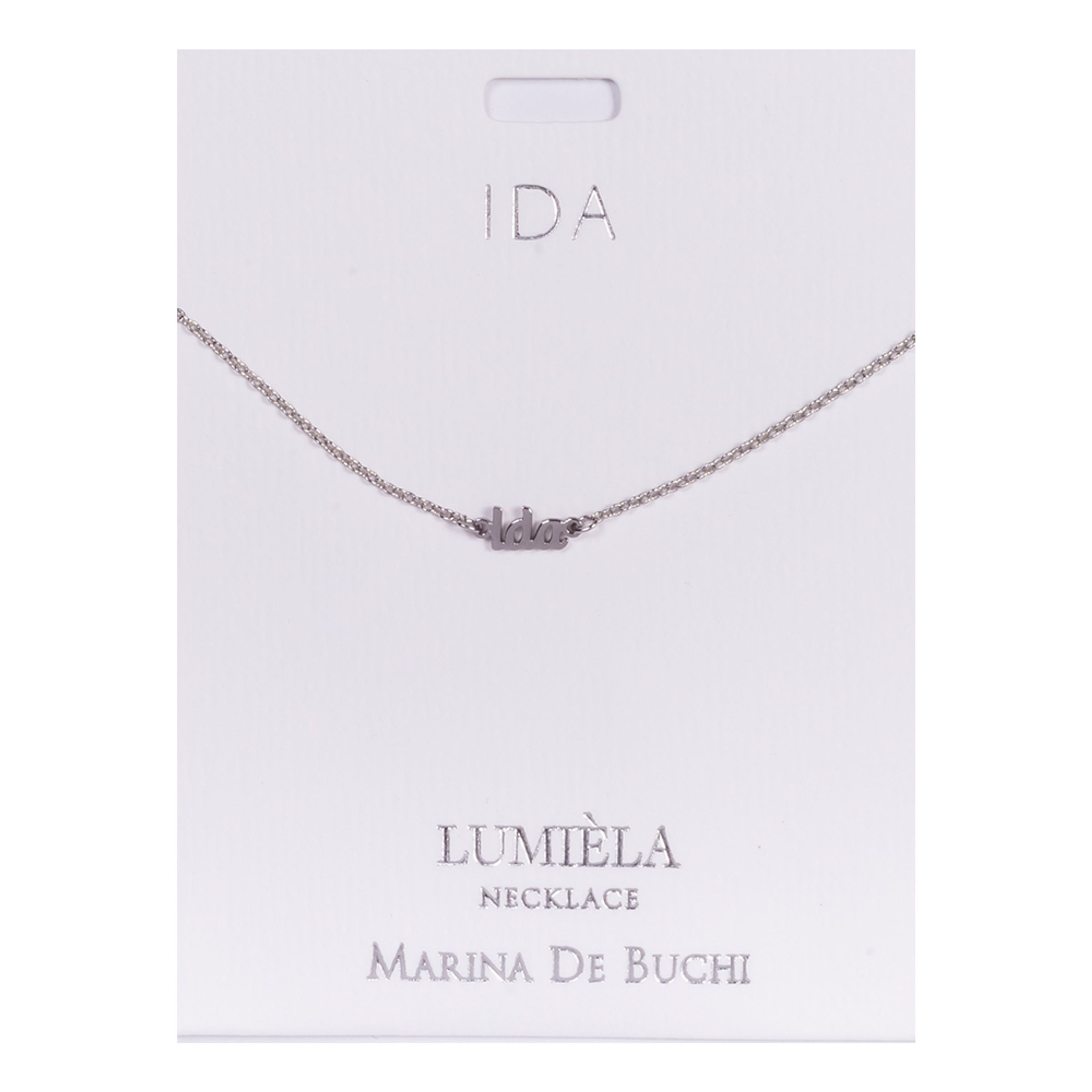 Namnhalsband Silver - Ida