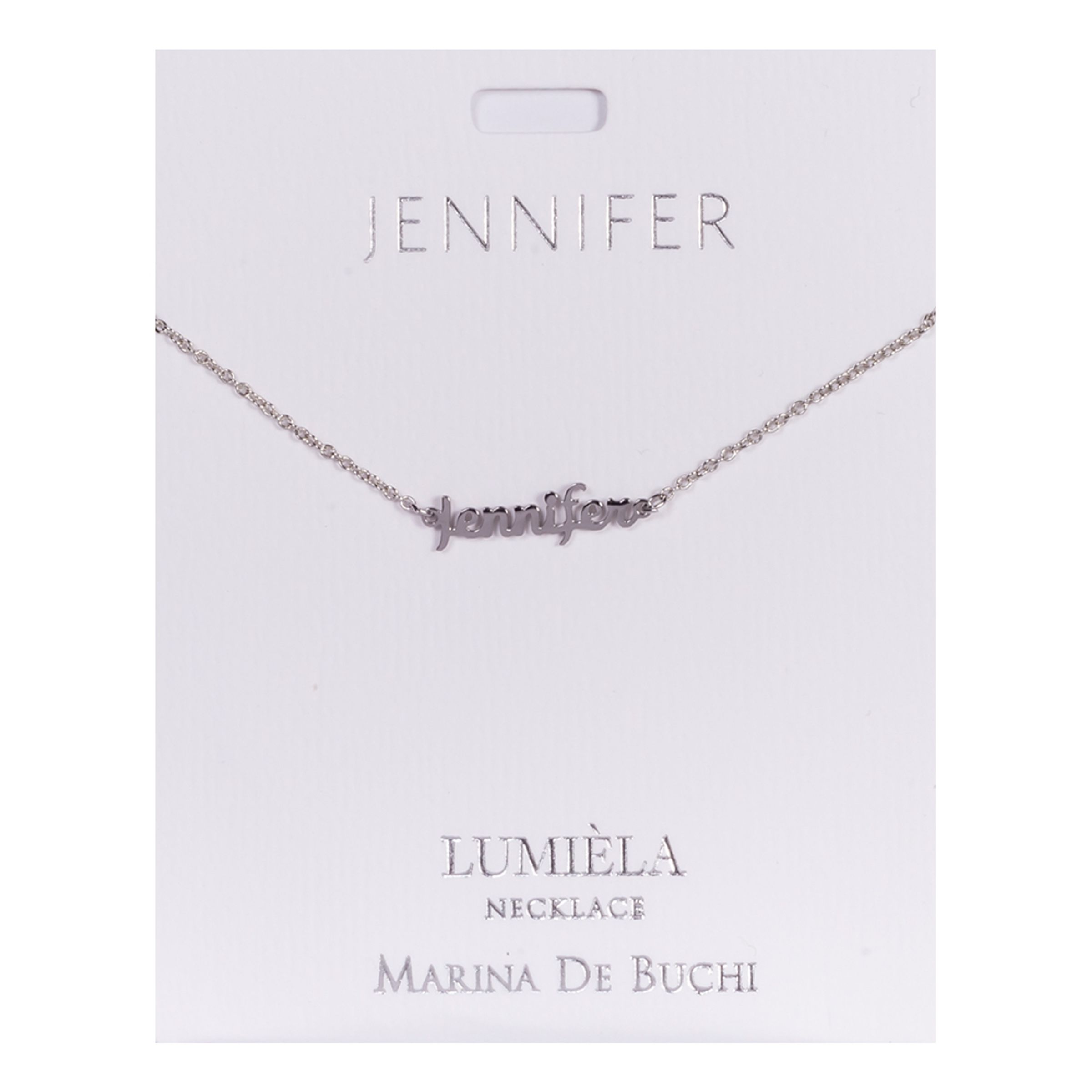 Namnhalsband Silver - Jennifer