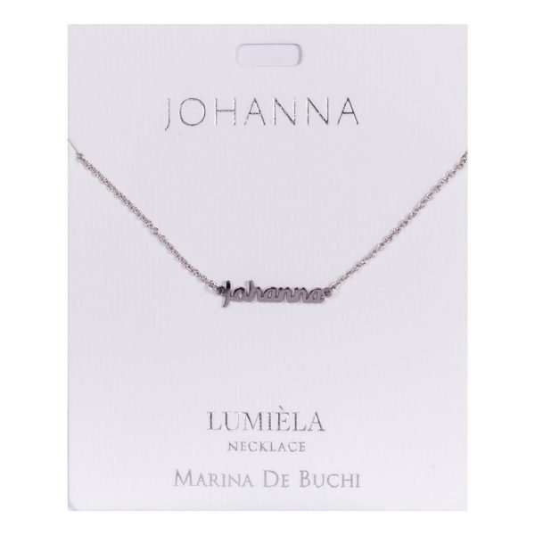 Namnhalsband Silver - Johanna
