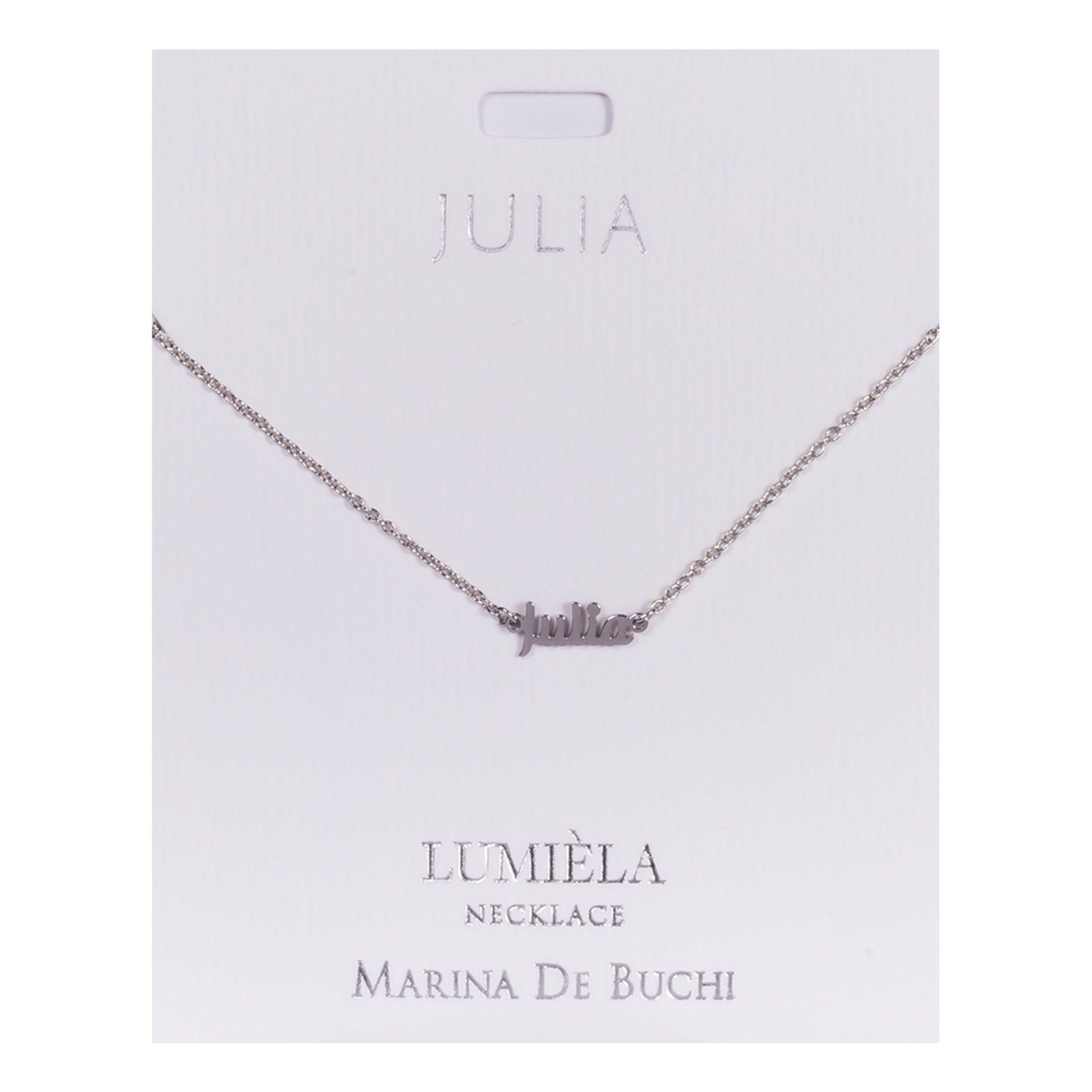 Namnhalsband Silver - Julia