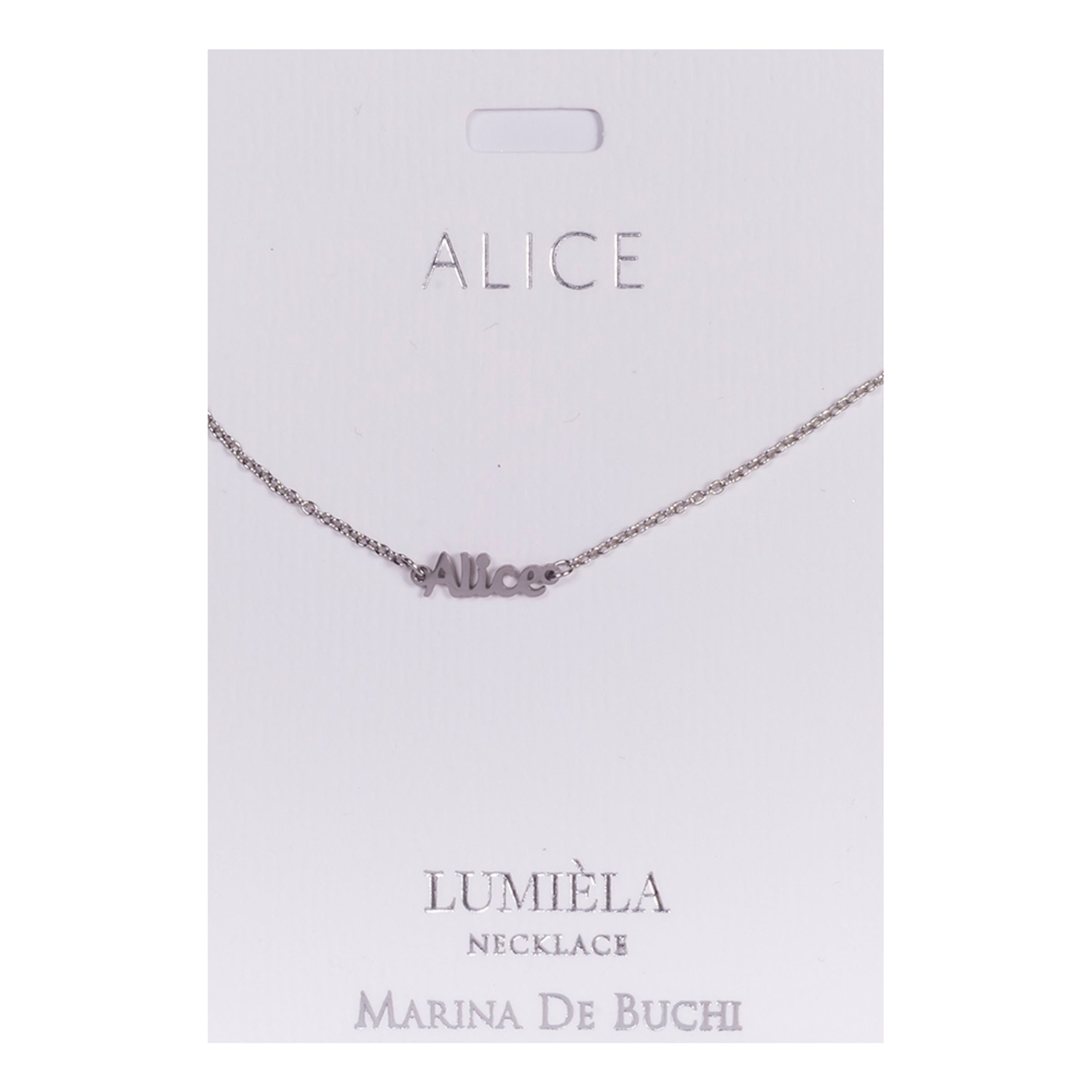 Namnhalsband Silver - Alice
