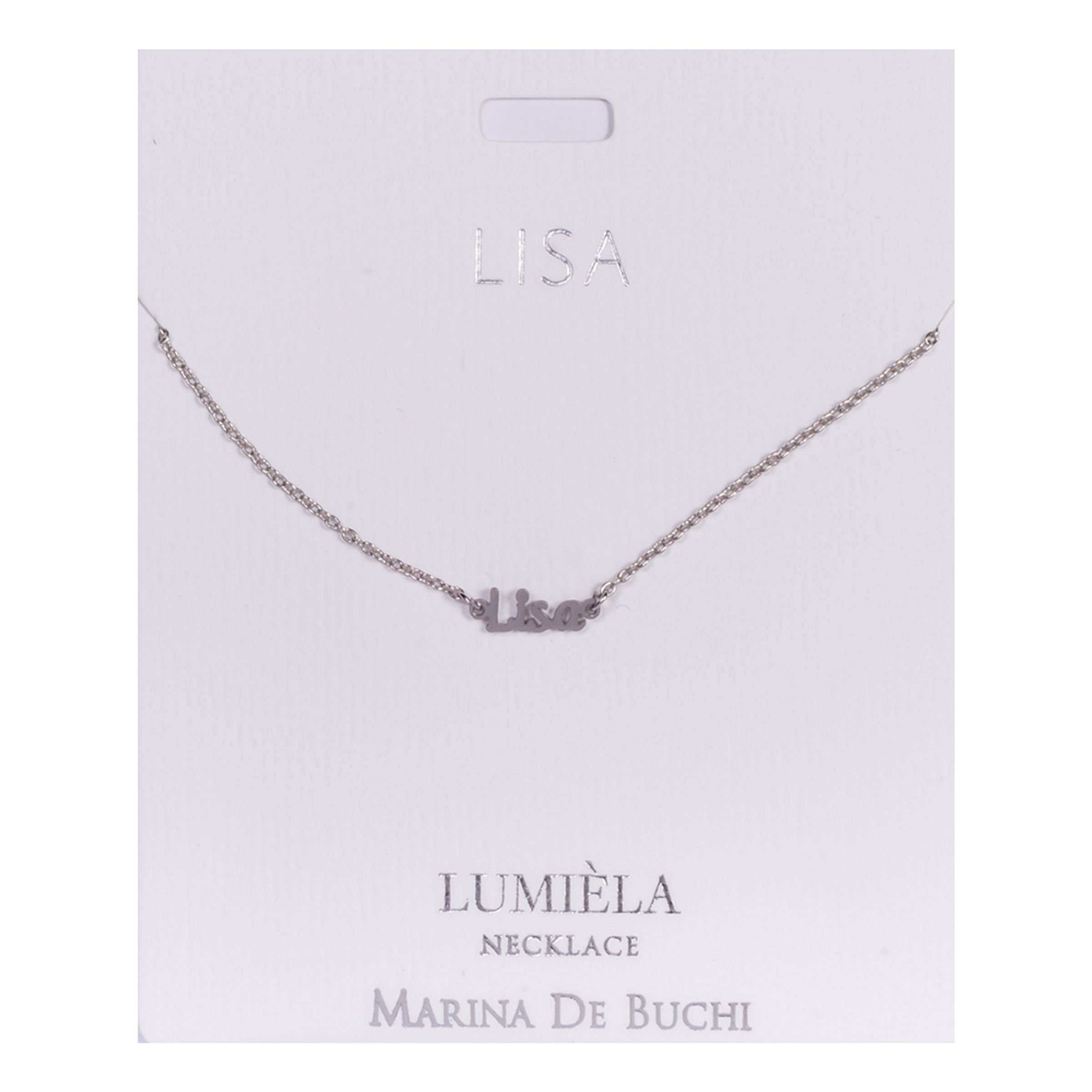 Namnhalsband Silver - Lisa