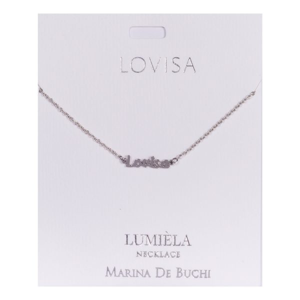 Namnhalsband Silver - Lovisa