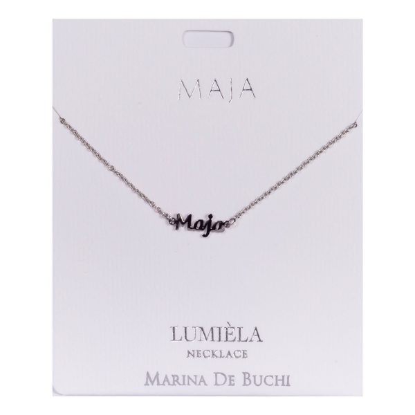 Namnhalsband Silver - Maja