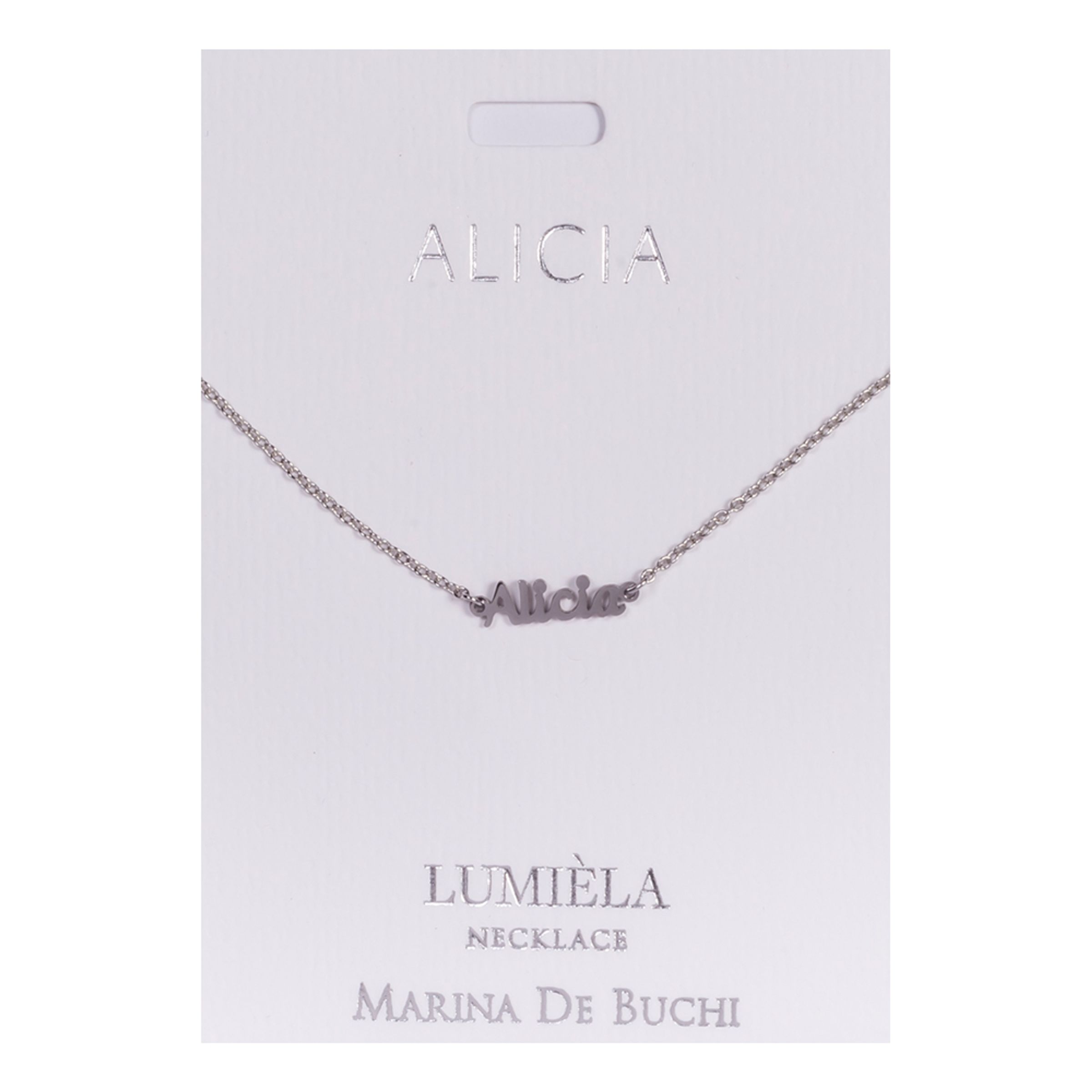 Namnhalsband Silver - Alicia