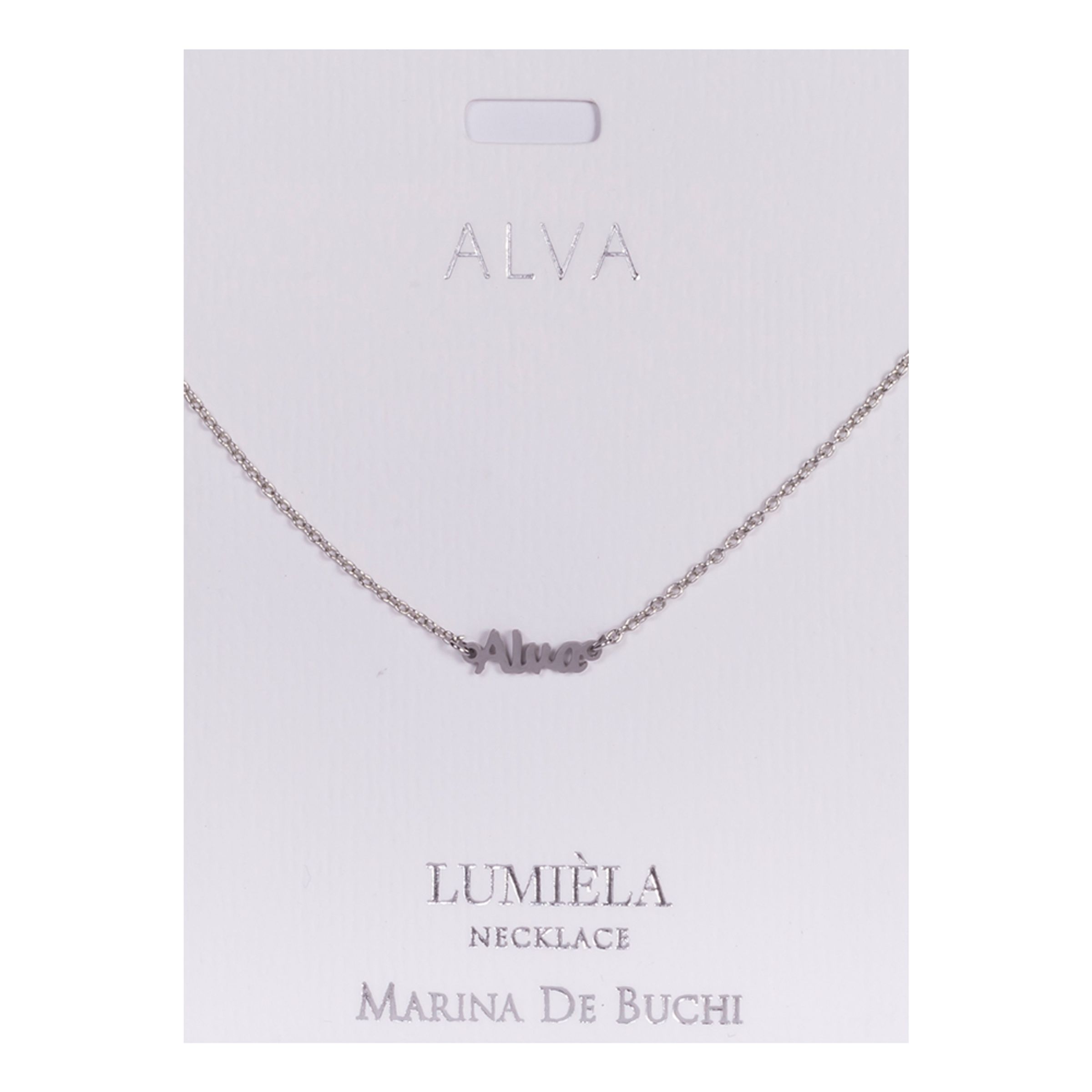 Namnhalsband Silver - Alva