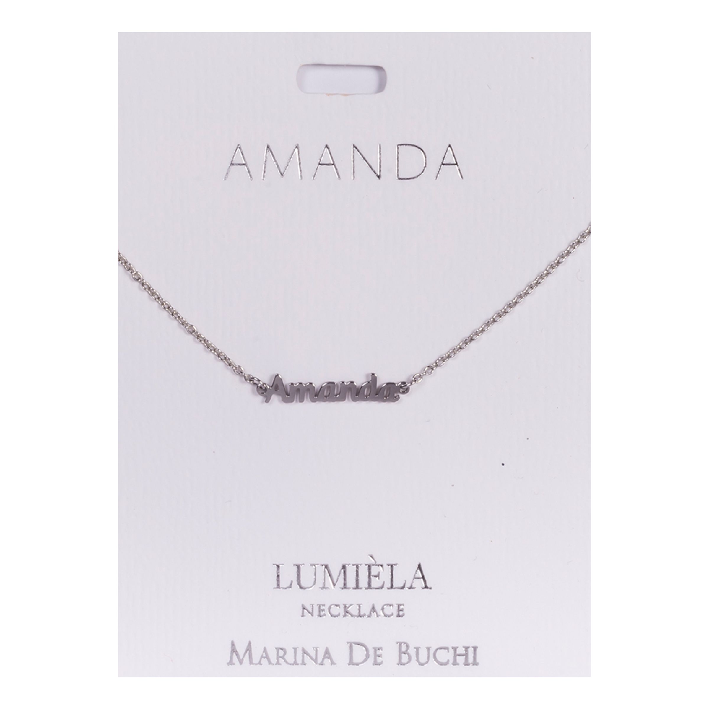 Namnhalsband Silver - Amanda
