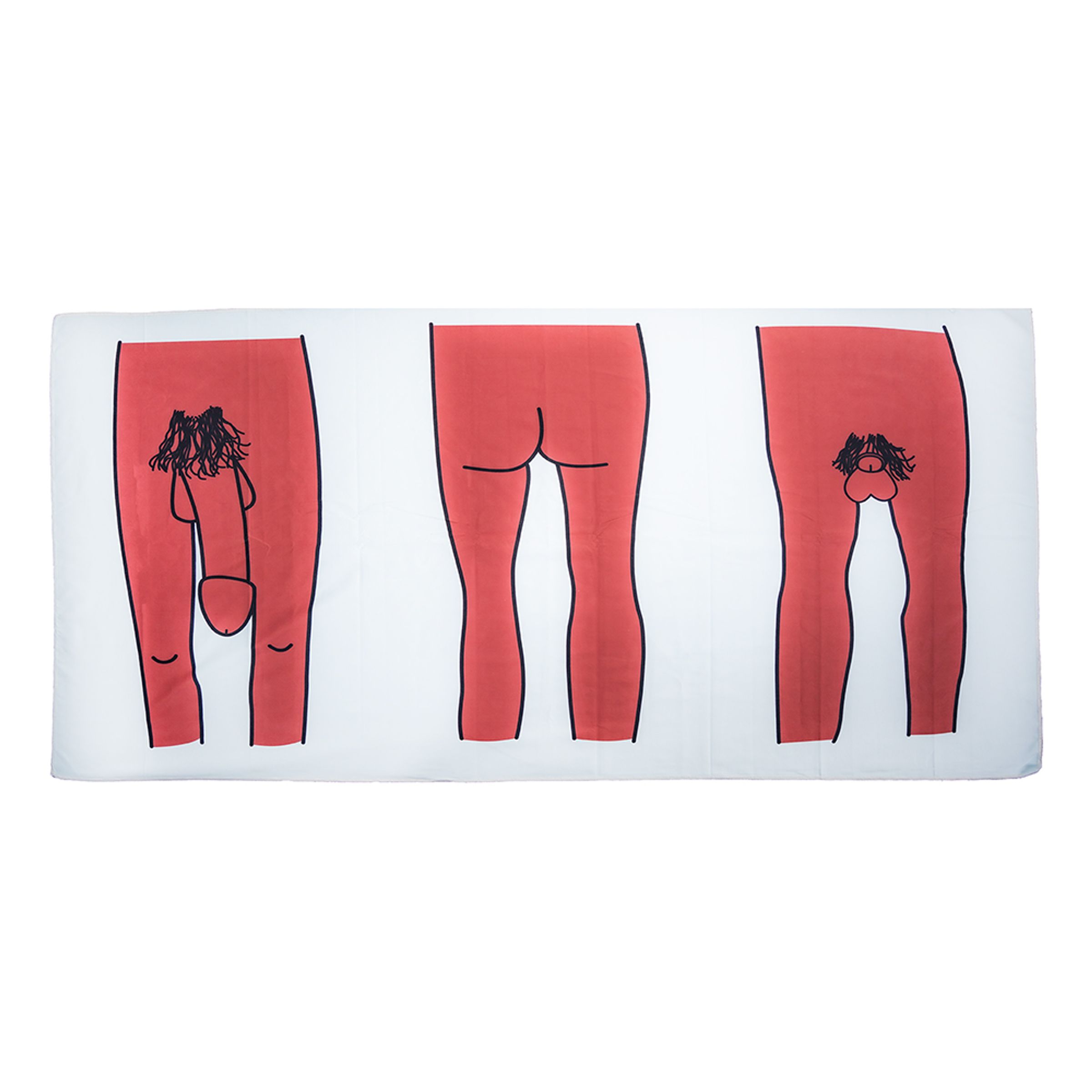 Handduk Naken Man - Mörk