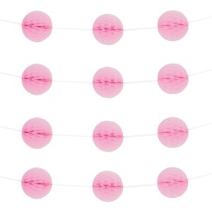 Hängande Honeycomb Dekorationer Rosa