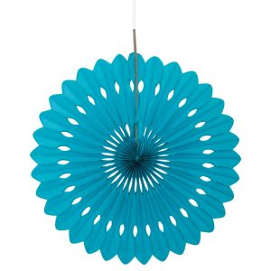 Hängande Honeycomb Solfjäder Teal